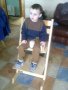 Billy has a pommel to keep him in position