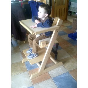 Billy's tray also keeps him safely in position
