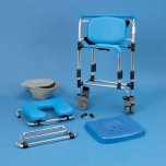 Wheeled Shower Commode Chair