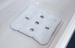 Inflatable bath cushion