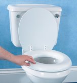 Soft raised toilet seat