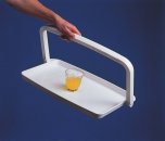 One Hand tray with fold down handle