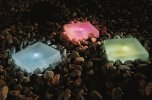 Solar powered Colour changing Frosted Garden Lights