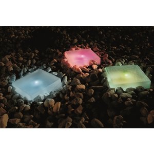 Solar powered Colour changing Frosted Garden Lights