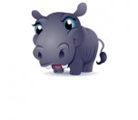 Hippopotamus Themed Wheelchair Trays